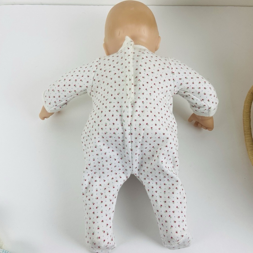 American Girl Bitty Baby and Lullaby Moses Basket Bitty Bear Carrier Gray Eyes - Picture 14 of 16